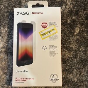 InvisibleShield Glass Elite Screen Protector for iPhone SE - Black